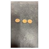 3 British Pennies