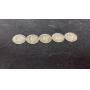 5 1940s Mercury Dimes