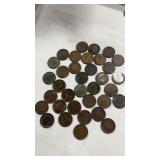 35 United States, Indian head cents.