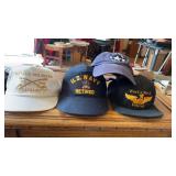 4 Vintage Military Caps