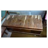 Wooden west branch cedar chest top has some
