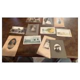 11 Vintage Photos & Postcards, Cabinet Cards