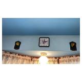 Fruit wall, Plex and eagle clock