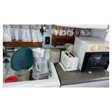 Half pint small microwave by sharp toaster can