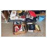 Metal table on wheels approximately  29.5 x 22 x