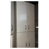 1 piece. 4 doors White metal cabinet