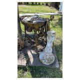 Cast-iron yard art very heavy