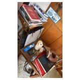 End Table , TV Tray , Books & Contents