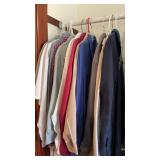 Group of men's size XL long sleeve, dress,