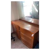 Mid century 6 drawer with mirror. dresser