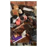 Vintage Wood Table & All Contents