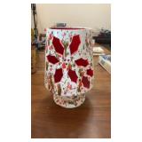 Vintage drip glaze ceramic Christmas candle