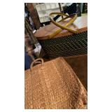 Vintage Wicker Bag & Picnic Basket