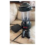 Battery operated Coleman lantern and Bushnell