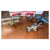 Vintage wind up stunt, master, toy plane works ,