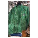 Lightweight green zip up ACCO  seed advertising