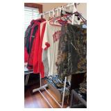 Clothes rack.on wheels   Clothes not included