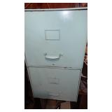2  door metal filing cabinet approximately 25 x