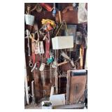 Wall with miscellaneous tools and more