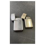 2 Vintage Cigarette Lighters, Smaller one is LDL