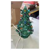 Vintage lighted ceramic lighted tree. Missing