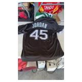 Michael Jordan signed Barons Jersey.  Auth.