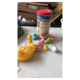 Rubber  toys and tinker toys