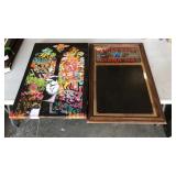 1 New Castle Brown Ale Beer advertisement Chalk