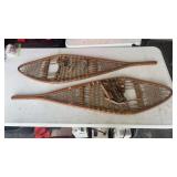 Pair of The Maine Snow-Shoe.  Well used.  1 is