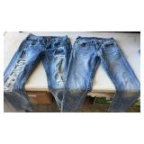 2 pairs of buckle brand jeans size 31/32  Menï¿½s