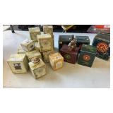 Boyd bear, figurines, and trinket boxes