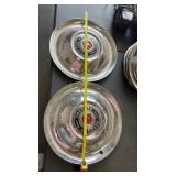 2 Vintage Packard Hubcaps