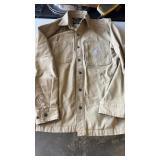 Menï¿½s size small Carhartt, rugged flex button up