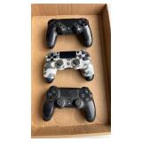 3 PlayStation controllers