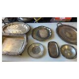 Silver plate platters and more
