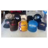 10 Used NFL , NCAA, MLB Baseball Caps