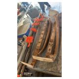 2 Vintage Brick Haulers & Pipe Clamps