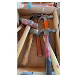 Six hammers various sizes