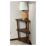 Wooden corner approximately ,  30.5 x 21ï¿½ shelf,