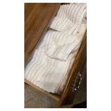 All in drawer. 5 bath towels & 4 hand towels