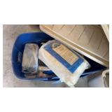 Large tote with miscellaneous blankets