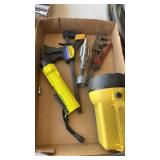 Crescent wrenches , flashlights and more