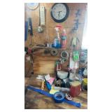 Contents of Shelf & Wall, Including Vise, Buyer