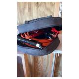 Jumper cables on bag