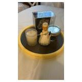 Misc. Home decor. Candle, figurine, and more