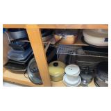 Baking Pans, Cookie Sheets, Storage. Containers