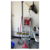 Step ladder , broom and more