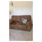 Brown love seat  approximately  61 x 37 x 32ï¿½