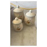 Vintage made in Japan goose canister set of 3