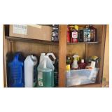 Entire Cabinet of Anti Freeze Cleaning supplies &